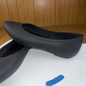 Crocs Kadee II Women Black Ballet Flats Slip‎ On Shoes Size W 9
